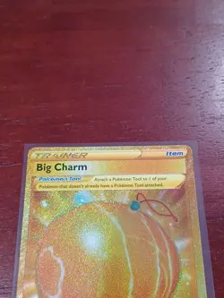 Big Charm 206/192 Gold Secret Rare Pokemon Rebel Clash - Image 2