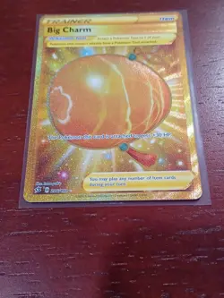 Big Charm 206/192 Gold Secret Rare Pokemon Rebel Clash - Image 3
