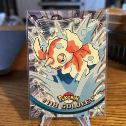 2000 Topps Pokemon TV Animation Edition Series 3 Non Holo 118 Goldeen Blue Label - Image 1