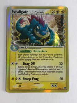 Pokemon TCG Dragon Frontiers Holographic Feraligatr 2/101 Moderately Played - Image 1