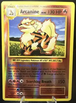 Pokemon TCG Arcanine Reverse Holo 18/108 - XY Evolutions - Image 1