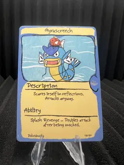 Gyrascreech (Gyarados)#130 -First Edition First Print PokeDoodly Fan Art-Pokemon - Image 1