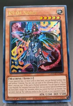 K9-04 Noroi DOOD-EN025 Ultra Rare NM 1st Edition Yugioh TCG - Image 1
