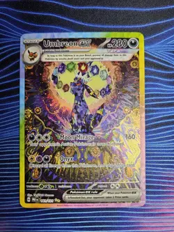 Pokemon Umbreon EX TCG Prismatic Evolutions Holo Card 161/131 - Image 2
