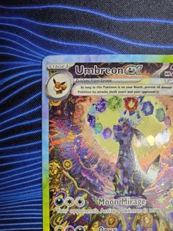 Pokemon Umbreon EX TCG Prismatic Evolutions Holo Card 161/131 - Image 4