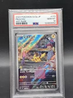 PSA 10 Pikachu Art Rare 173/165 151 Pokemon Japanese Card GEM MINT - Image 1