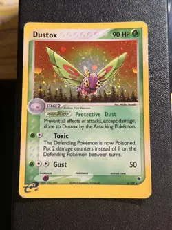 Pokemon TCG Dustox EX Ruby and Sapphire Holo Rare Card 6/109 MP SWIRL - Image 1