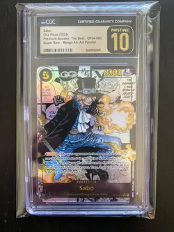 One Piece Card Game Sabo Manga Alt Art OP04-083 CGC 10 - Image 1