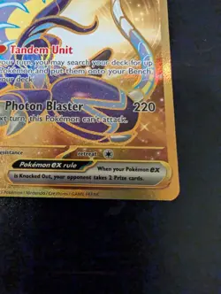 Pokemon Card Miraidon EX 253/198 Gold Secret Rare Scarlet & Violet Base NM - Image 4