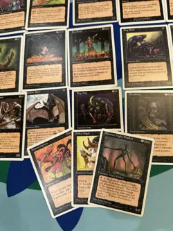 Lot Of Over 40 Vintage White Border Magic The Gathering Cards Black Lot - Image 3