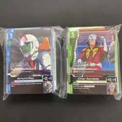 Gundam Card Game Demo Deck SET (Char Aznable + Amuro Ray) SEALED ENGLISH - Image 1