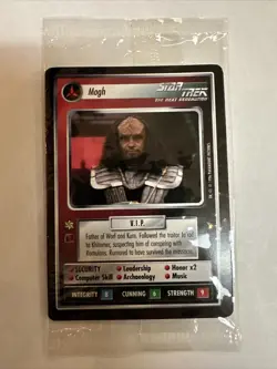 Star Trek CCG Introductory 2-Player Game 4-Card Klingon Insert Factory Sealed - Image 1