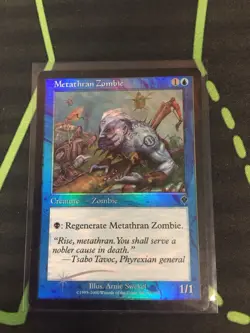 MTG Magic The Gathering Metathran Zombie LP Foil Invasion Dimir Blue Black - Image 1