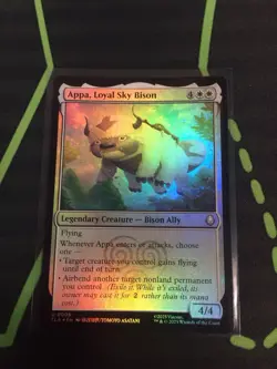 MTG Magic The Gathering Appa, Loyal Sky Bison Foil TLA Avatar White Ally - Image 1
