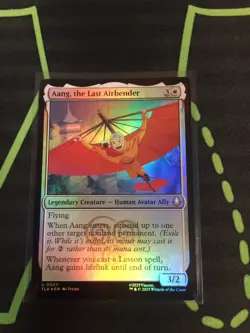 MTG Magic The Gathering Aang, The Last Airbender Foil TLA White Avatar - Image 1