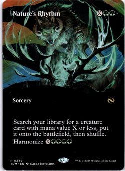 Nature's Rhythm Borderless NM MTG - Image 1