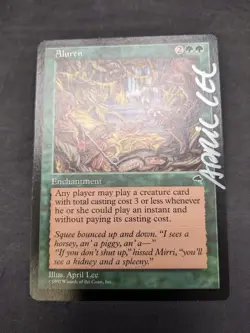 Aluren - MTG - Tempest (TMP) - ARTIST SIGNED - LP - Image 2