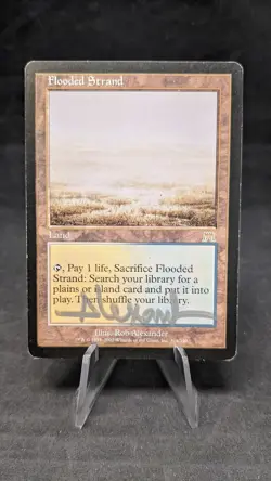 Flooded Strand -MTG Magic the Gathering Onslaught-Signed by Rob Alexander- MP C - Image 1