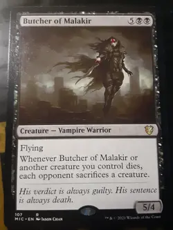 Butcher of Malakir, Commander Innistrad MH , Near Mint , MTG , FREE SHIPPING - Image 1