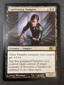 MTG Magic 2011 #87 Captivating Vampire LP - Image 1