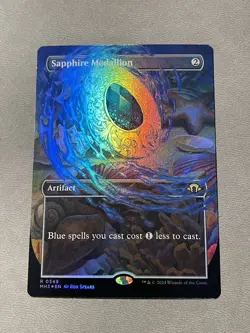 Sapphire Medallion (Borderless) - MTG Modern Horizons 3 (MH3) - Foil NM - Image 1