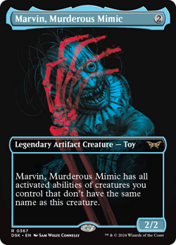 x1 Marvin, Murderous Mimic DSK Duskmourn MTG 367 RARE DOUBLE EXPOSURE M/NM 1x - Image 1