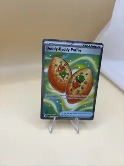 Buddy-Buddy Poffin 167/132 Mega Evolution Full Art Trainer Pokemon TCG NM - Image 3