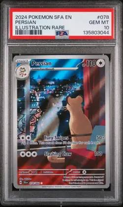 Persian 078/064 PSA 10 2024 POKEMON SFA EN-SHROUDED FABLE - Image 1