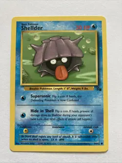 Pokemon Shellder 54/62 FO Fossil Unlimited NM - Image 1