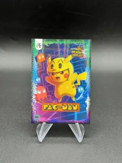 Pac-Man Holo Pikachu Cosplay Set 2025 Pokemon Chase Card 180 - Image 1