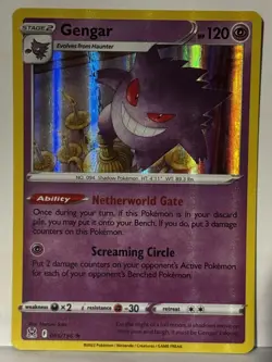 Gengar Holo 066/196 SWSH11: Lost Origin NM Pokemon Fast Ship - Image 1