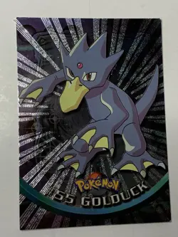 1999 Topps Pokemon TV #55 Golduck (D) Silver Foil Black Logo (Rays 2nd Print) - Image 1
