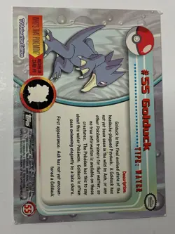 1999 Topps Pokemon TV #55 Golduck (D) Silver Foil Black Logo (Rays 2nd Print) - Image 2