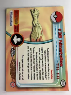 2000 Topps Chrome Pokemon Series 1 #38 Ninetales FREE COMBINED SHIPPING - Image 2
