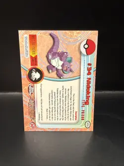 Pokemon 1999 Topps Chrome Pokemon Nidoking #34 - Image 4