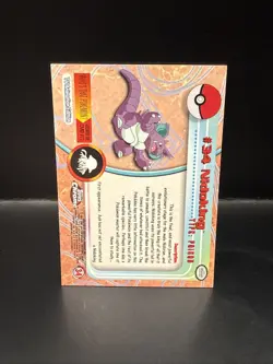 Pokemon 1999 Topps Chrome Pokemon Nidoking #34 - Image 5