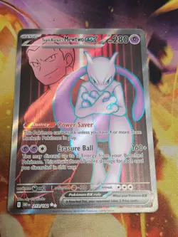 Pokemon Team Rocket's Mewtwo ex 213/182 Sv10: Destined Rivals Holo Pack fresh LP - Image 1