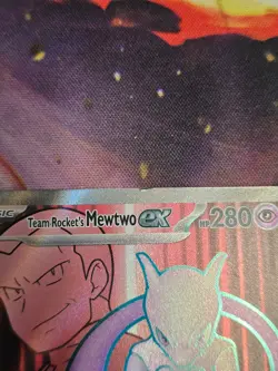 Pokemon Team Rocket's Mewtwo ex 213/182 Sv10: Destined Rivals Holo Pack fresh LP - Image 2