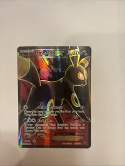 Pokemon TCG Umbreon EX 119/124 LP Full Art Ultra Rare XY Fates Collide - Image 1