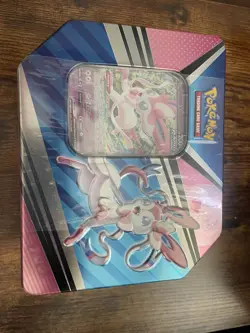 Pokemon TCG V Heroes Tin Set of 3 Umbreon Espeon Sylveon Factory Sealed - Image 3
