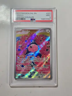 2023 Pokemon Paldea Evolved Flamigo Illustration Rare 227/193 PSA 9 - Image 1