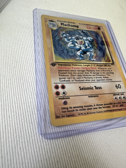Pokemon TCG Machamp 8/102 1st Edition Base Set Holographic Rare MP - Image 2