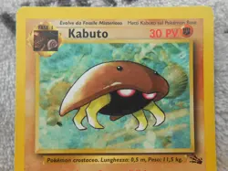 KABUTO 30 PV 50/62 - FOSSILE - CARTE POKEMON - TRES BON ETAT - ITALIEN - Image 2