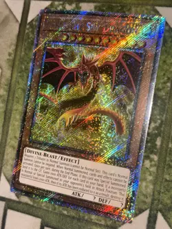 YuGiOh SLIFER THE SKY DRAGON Platinum Secret Rare RA03-EN244 - Image 1