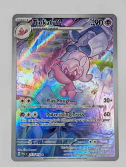 Tinkatuff 217/193 Sv02: Paldea Evolved Holo Pokemon Card Full Art Psychic Type - Image 1