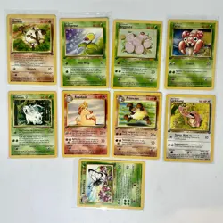 Pokemon Jungle 1st Ed 9 Card Set Builder Group NM WotC 1999 Vintage Non Holo - Image 1