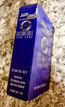 Star Trek The Next Generation CCG 1E White Border 1994 Lot Of 142 Cards + Box - Image 3