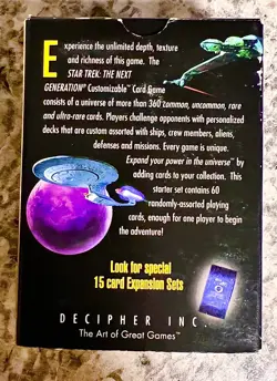 Star Trek The Next Generation CCG 1E White Border 1994 Lot Of 142 Cards + Box - Image 4