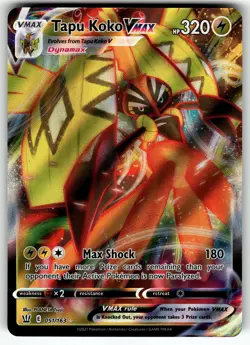 Tapu Koko VMAX 051/163 SWSH05: Battle Styles NM Pokemon Card TCG - Image 1
