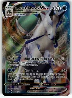 Ice Rider Calyrex VMAX 046/198 SWSH06: Chilling Reign NM Pokemon Card TCG - Image 1